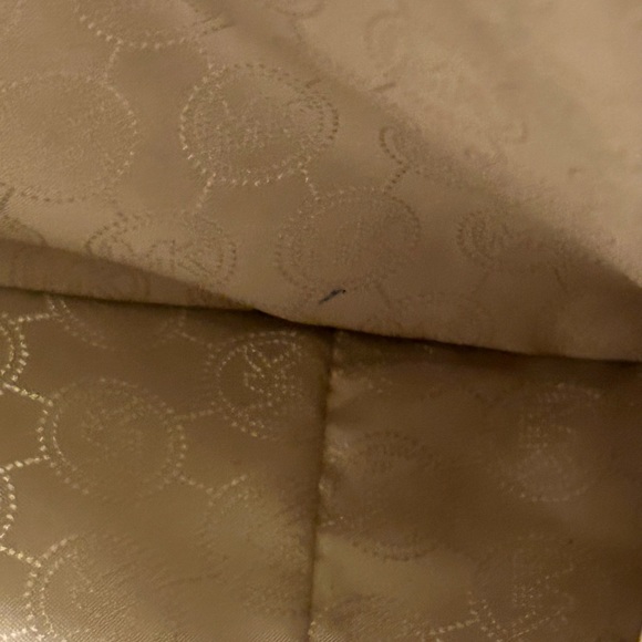 MICHAEL Michael Kors Distressed Ostrich Embossed Leather Shoulder Bag. - Picture 14 of 16